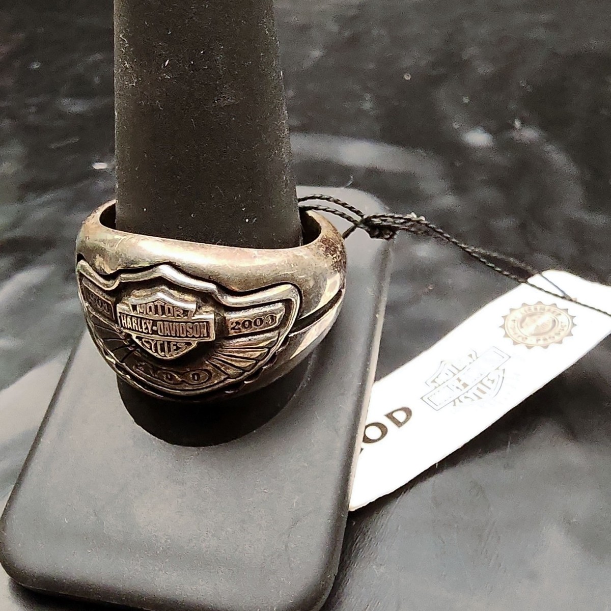 Harley Davidson Biker Ring 100th Anniv 1903-2003 925