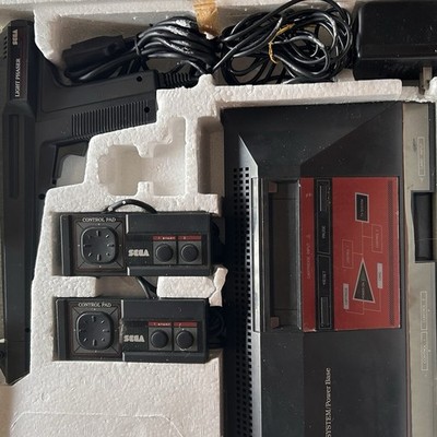 Vintage Sega Master System Power Base Console Complete Brand