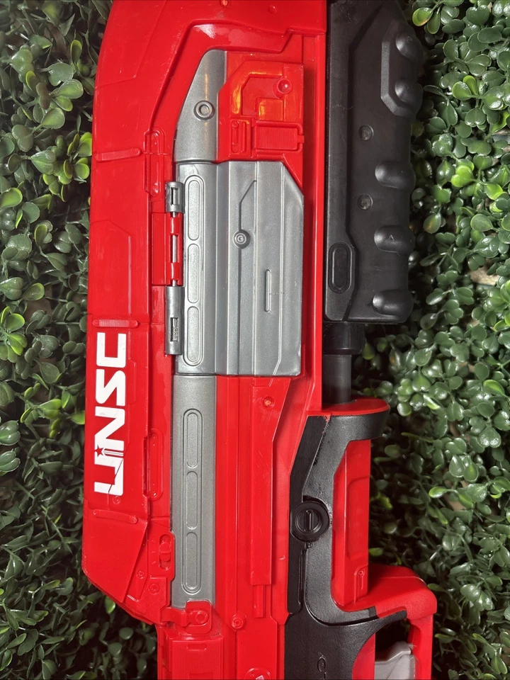 Boom Co Red Halo MA5 Blaster Rifle UNSC Dart Gun Master Chief No Clip Works Gr8 - Image 3 of 4
