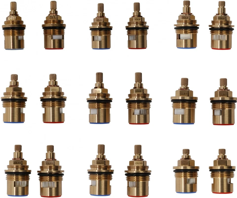 NO BRAND Replacement 3/4" Ceramic Disc Tap Valve Insert Quarter Turn Bath Tap Cartridge