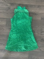 Balera Sleeveless Sequin Shift Dance Costume Kelly Green SA