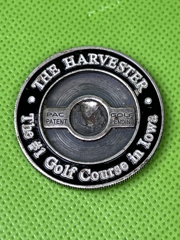 The Harvester Golf Course Iowa Ball Marker Metal Coin