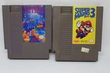 Lot of 4 Nintendo NES games As Is Super Mario 3, Tetris, Top Gun & Arch Rivals