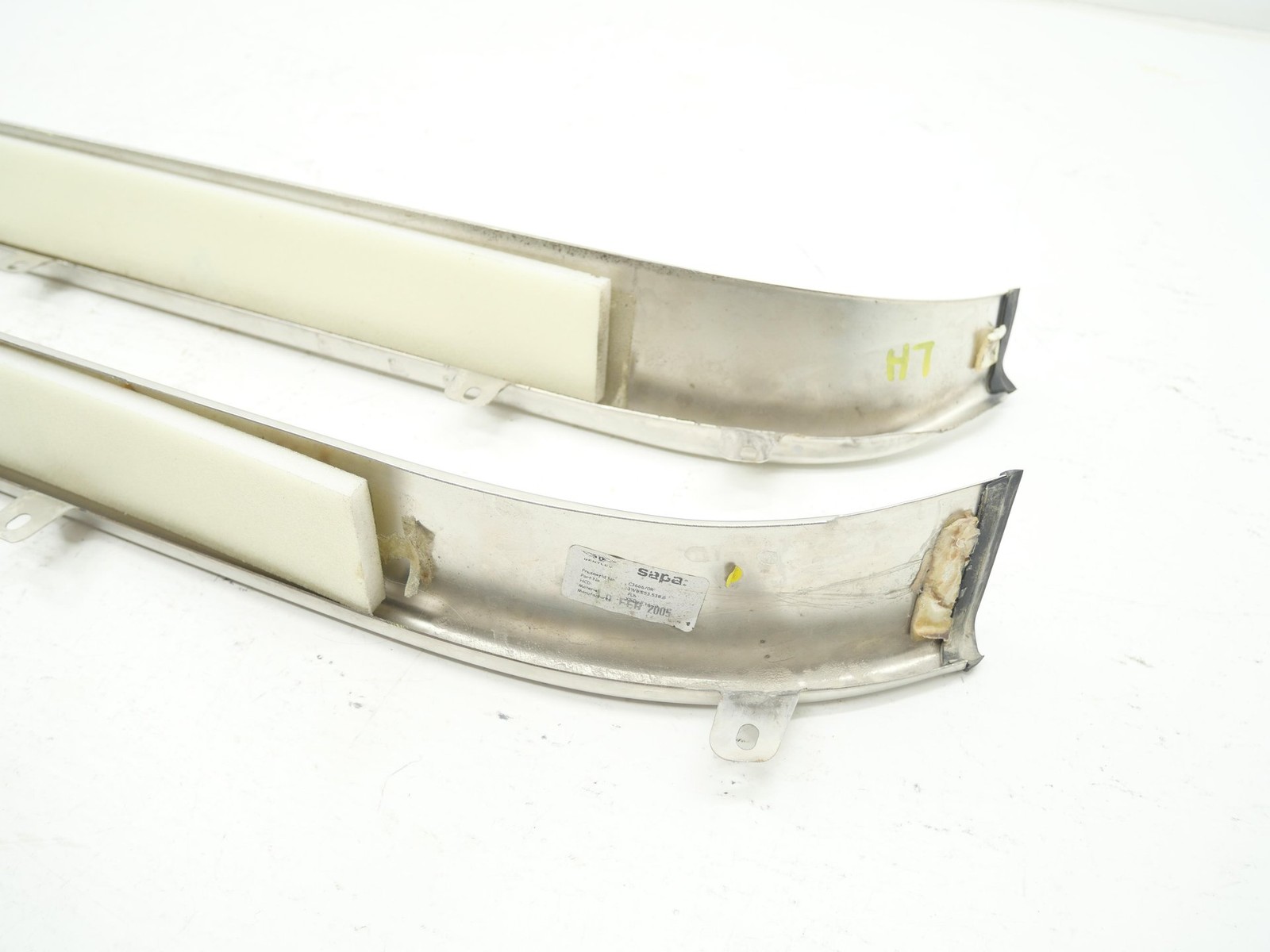 2005 Bentley Continental GT Coupe Door Sill Scuff Step Plate Trim LH/RH Set OEM