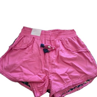 Japna Women s Large Blue Floral Pink 2 Pack Super Comfy Lounge Shorts