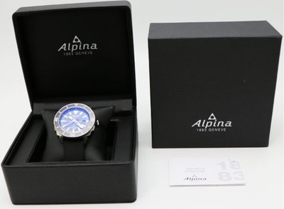 Alpina Seastrong Diver GMT AL-247LGG4TV6 Armbanduhr Uhr mit Box UNBENUTZT r#