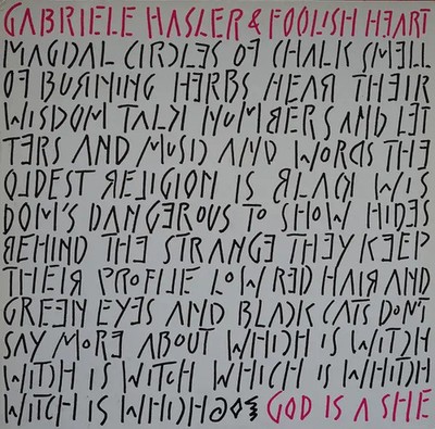 LP Gabriele Hasler & Foolish Heart God Is A She DMM NEAR MINT Foolish Music