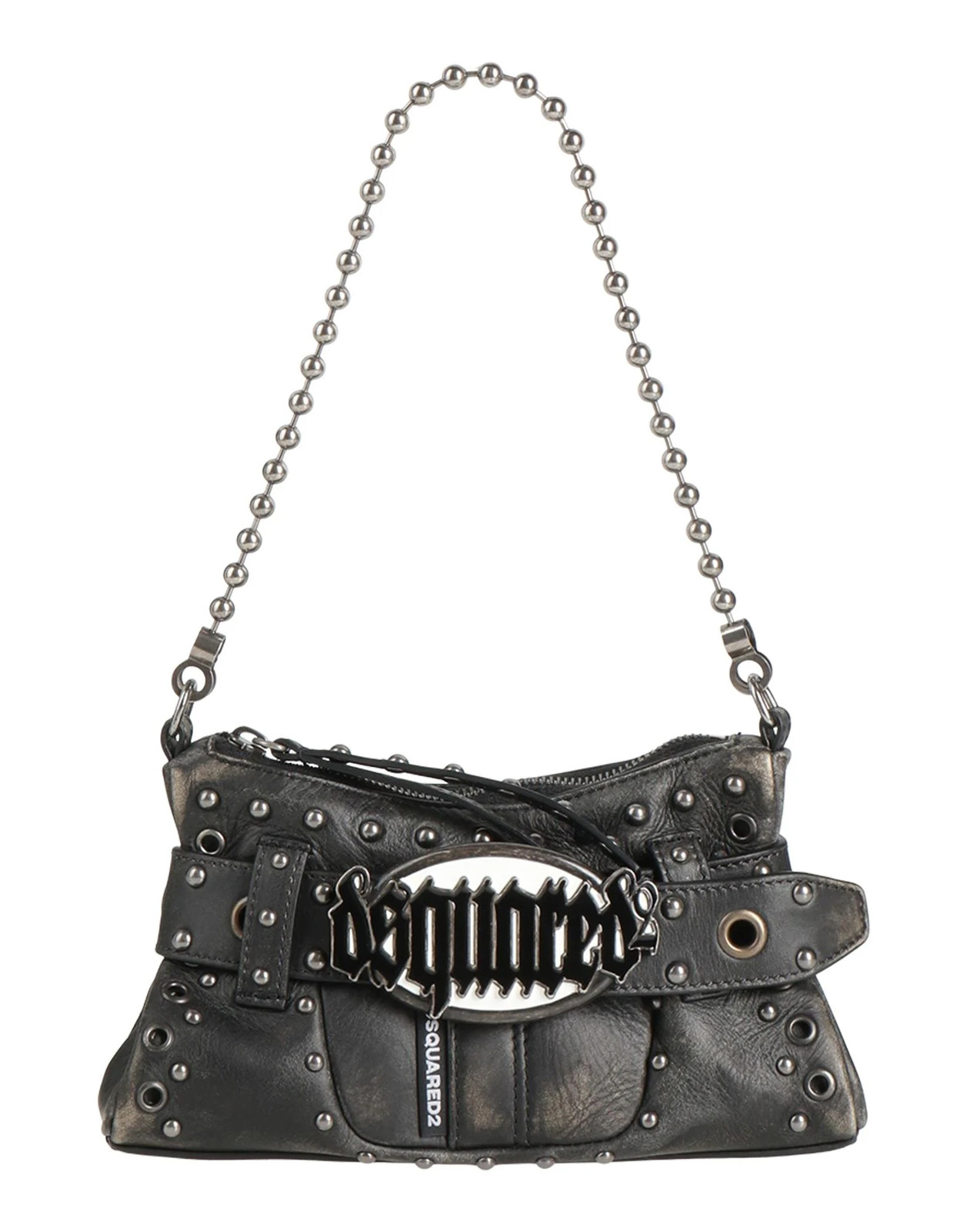 DSquared2 - Women - Leather Handbag - Charcoal 222790₽