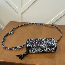 Vera Bradley RFID All in One Crossbody Bag Stained Glass Medallion Pattern Purse