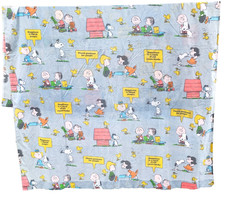 Tenda illustrata Snoopy Peanuts Comix fumetti h235cm Rara Originale vintage-XXX