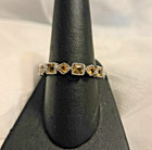 Unique 925 Sterling Silver Citrine Eternity Ring — photo 1