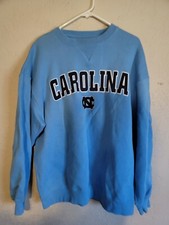 vintage tarheels sweatshirt champs sports NORTH CAROLINA  sz L  STITCHED Gray
