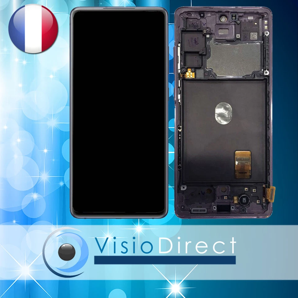 Vitre Tactile + Ecran LCD sur châssis pour Samsung Galaxy S20 FE 5G Bleu