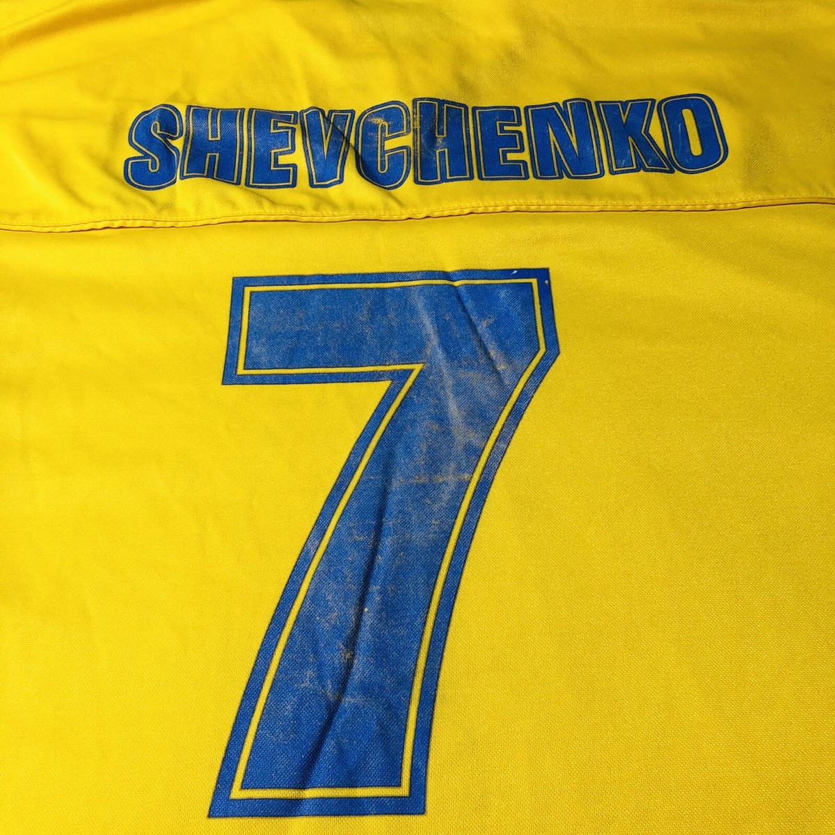 ANDRIY SHEVCHENKO #7 MEN'S UKRAINE 2011/2012 SOCCER FOOTBALL SHIRT