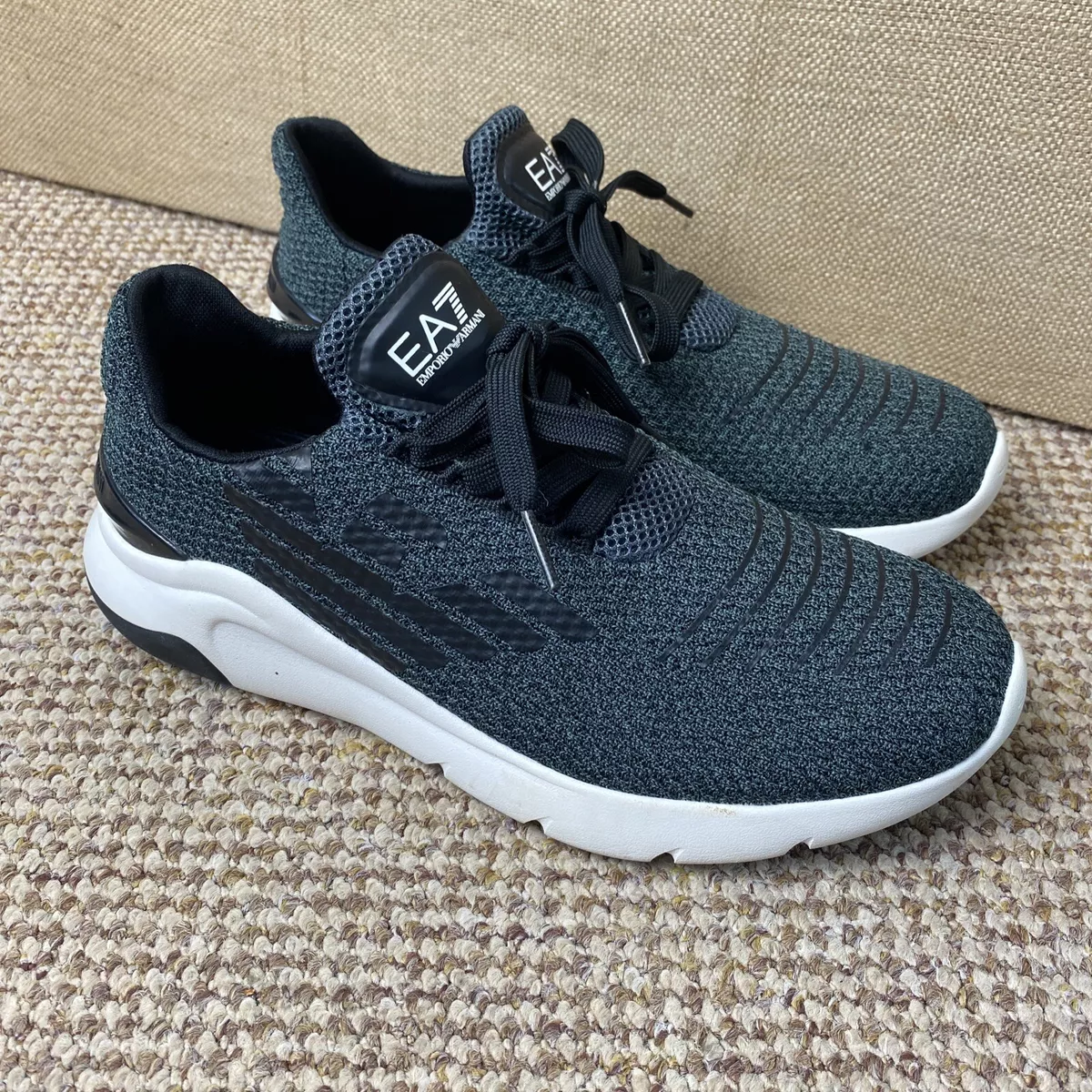 Womens white deals armani trainers