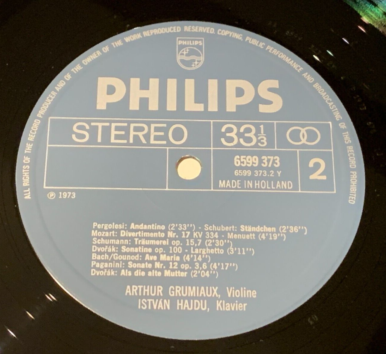 Various / Grumiaux / Hajdu - Encore Bravo Da Capo: Encores Vol 2 (Vinyle Usagé)