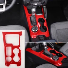 Red ABS Central Control Gear Shift Panel Cover For Ford Bronco 2021+ Accessories