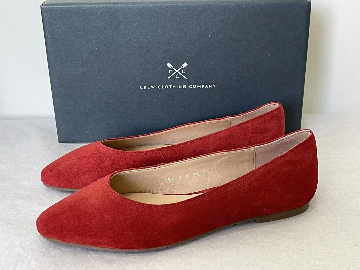 red flat pumps shoes