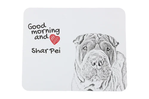 Shar Pei muismat met hond Art-Dog