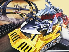 NEW FACTORY SEALED MAD MAX ROAD WARRIOR DEATH RACE STYLE YELLOW TYCO HO SLOT CAR