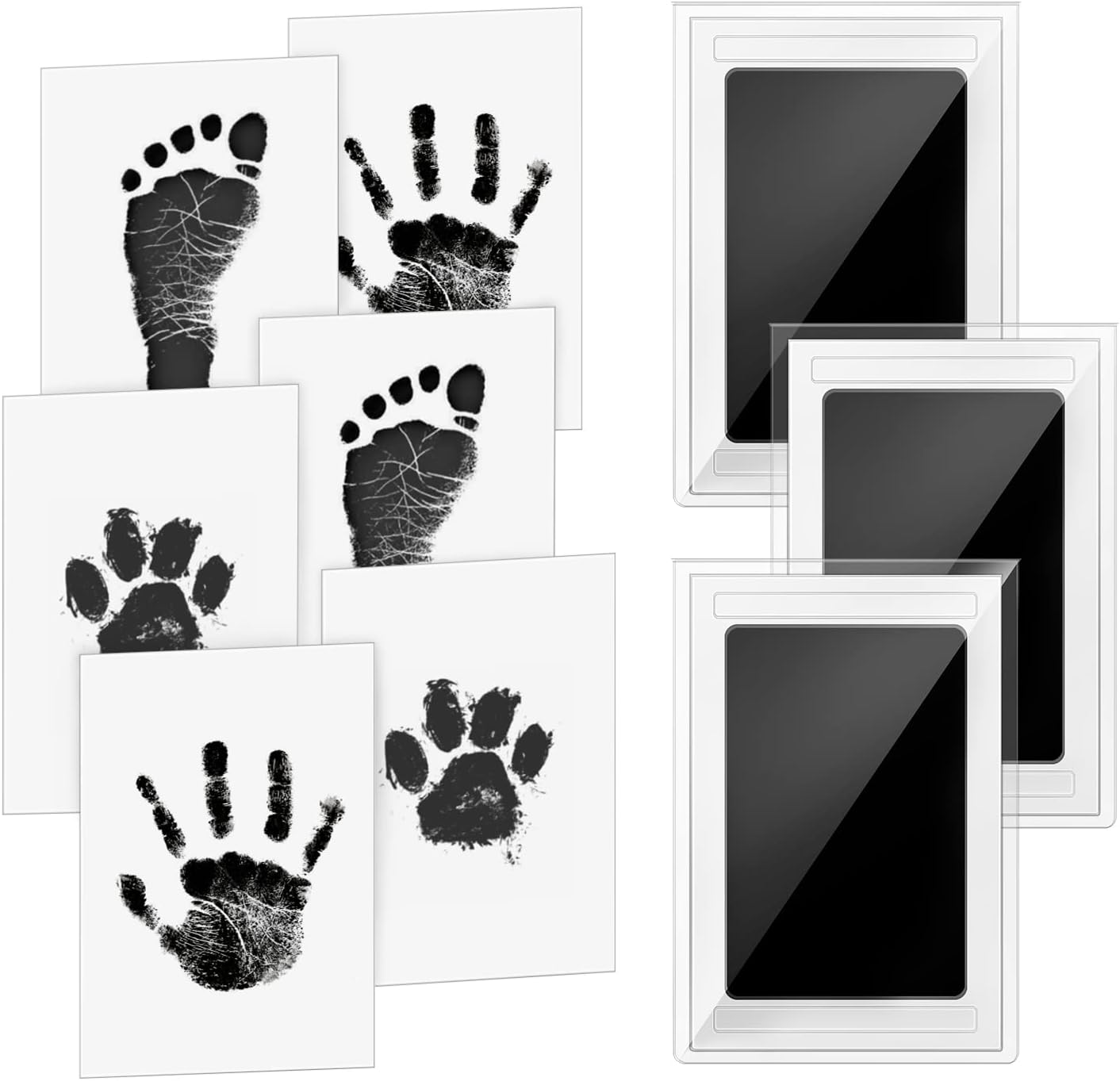 Baby Handprint and Footprint Ink Kit 3 X Baby Handprint Ink Pads with Clean Touc