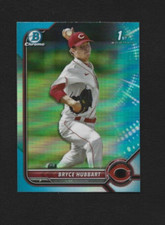 2022 Bowman Draft Bryce Hubbart BDC-17 Chrome Sky Blue Refractor - Reds