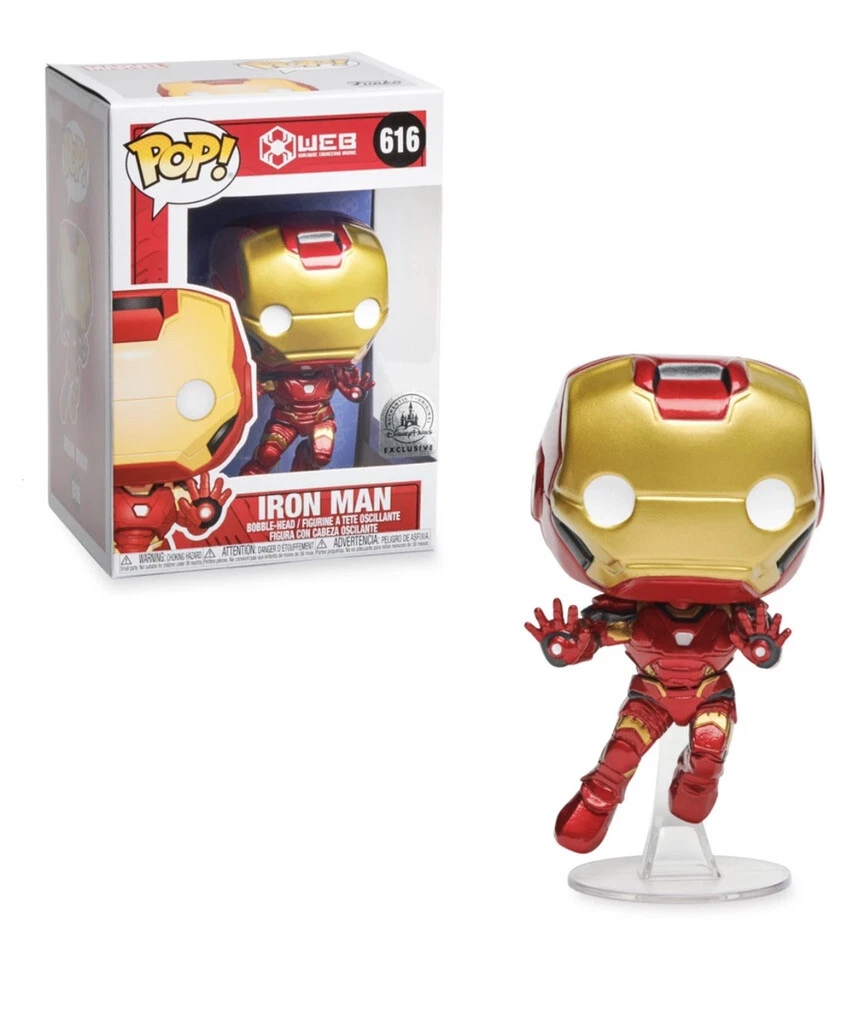 Funko pop Ironman WEB Disneyland Exclusive 616 AVENGERS CAMPUS