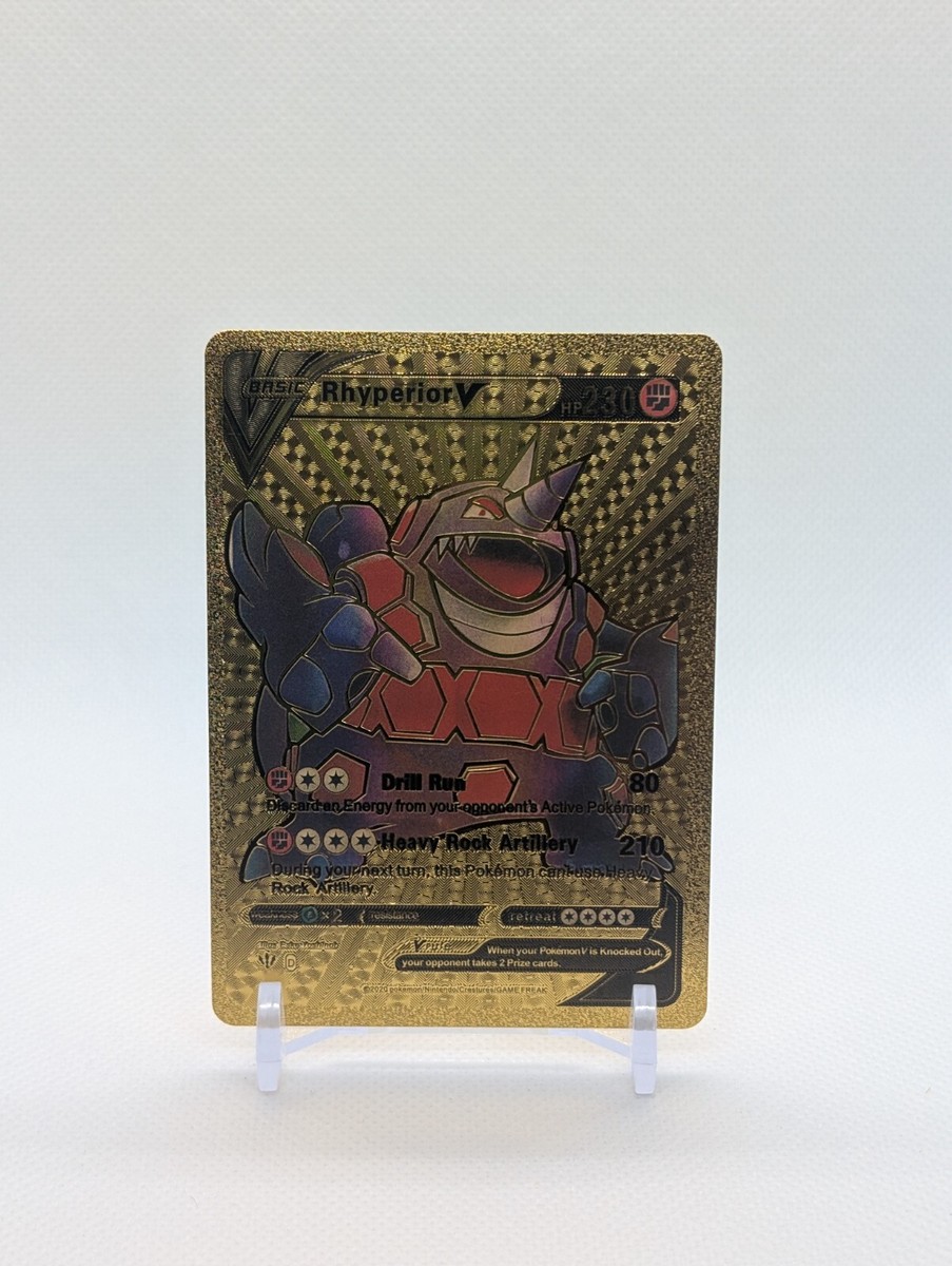 Pokemon🔥RHYPERIOR V 181/189🔥GOLD FOIL🔥Darkness Ablaze