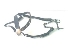 Bride mors harnais d'attelage cheval de trait old draft horse harness bridle bit