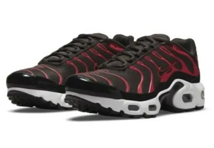 Nike Air Max Plus GS Sz 6.5 Women's Sz 8 BRED Siren Red Black