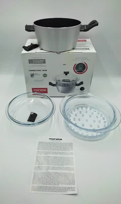 B-WARE Moneta 0017606612 Dampfgarer Connection Base 20 cm 2,5 Liter QR-Code - Bild 1 von 4