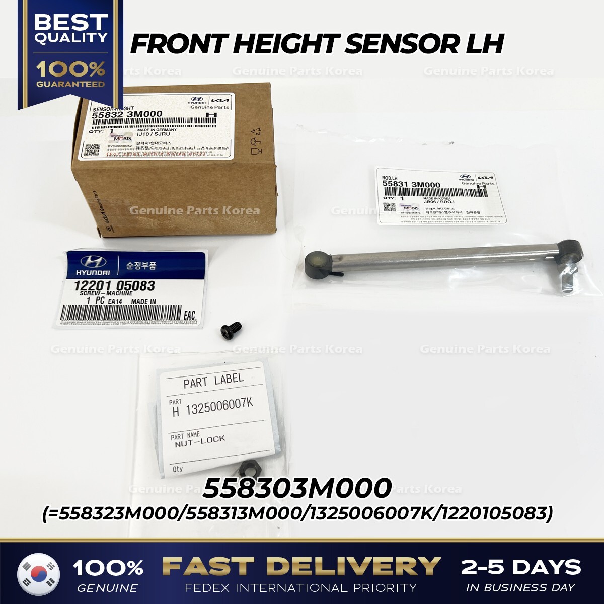⭐Genuine⭐ FRONT HEIGHT SENSOR ASSY LH 558303M000 for