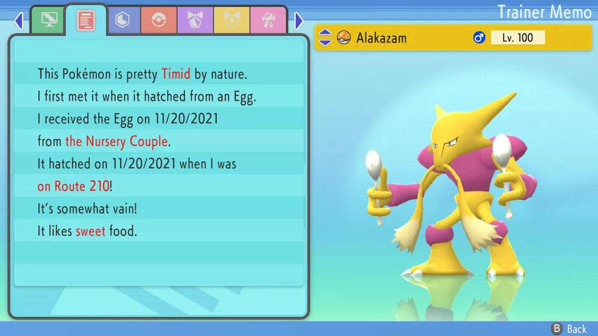 Shiny ALAKAZAM 6IV Pokemon Sword and Shield Brilliant Diamond