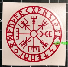 VEGVISIR NORSE VIKING COMPASS DECAL STICKER VINYL norse mythology asatru odinism