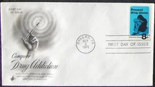 US FDC SC #1438 DRUG ADDICTION ArtCraft 1971.