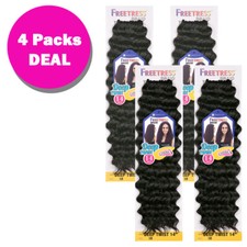 MULTI PACK DEAL FREETRESS SYNTHETIC CROCHET BRAID - DEEP TWIST 14"