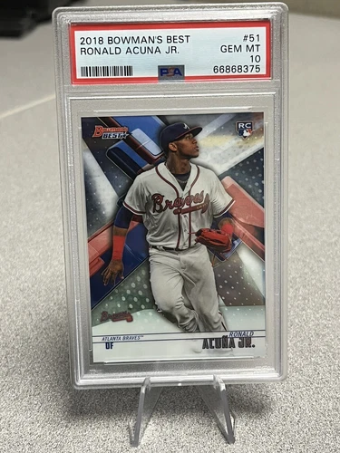 2018 Bowman’s Best Ronald Acuna Jr #51 RC PSA 10