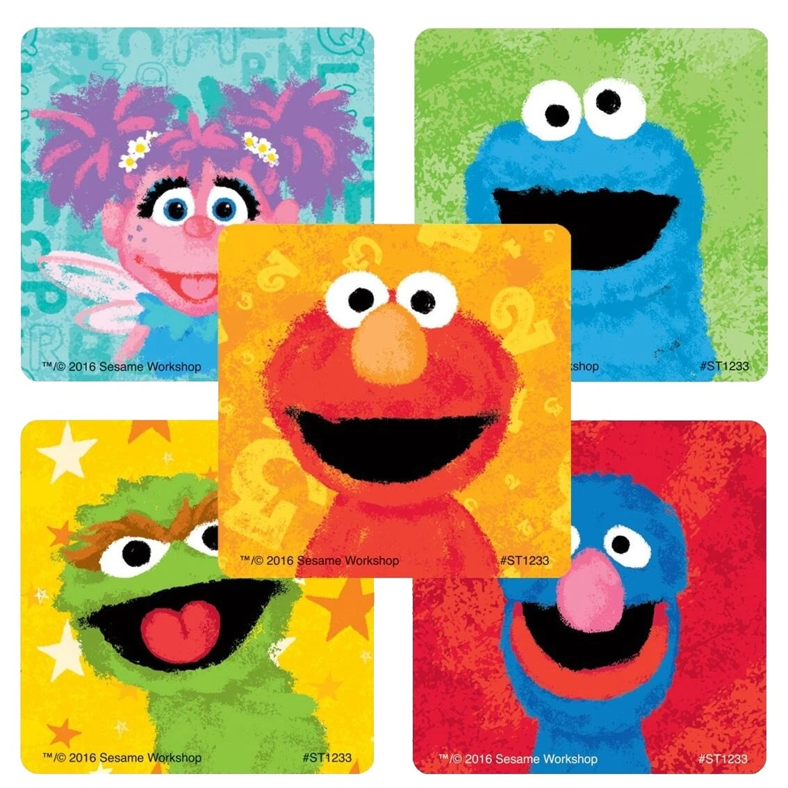 Sesame Street Pegatinas Fiesta Rellenos