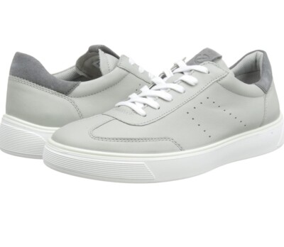 ECCO Men s Street Tray Tennis Sneaker I m Concrete/Titanium Sz 40=6/6 1/2 New