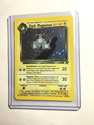 DARK MAGNETON - 11/82 - Team Rocket - Holo - Pokemon Card - EXC/NEAR MINT