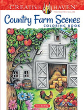 Creative Haven Country Farm Scenes Coloring Book - Other book format NEW Goodrid