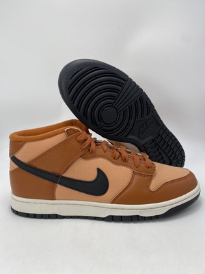 Nike Dunk Mid Amber Brown Black Russet Shoes (DZ2533 200 