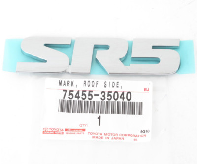 Genuine Toyota SR5 Emblem Nameplate For 4Runner 2010–2022 – Chrome OEM (75455-35040)