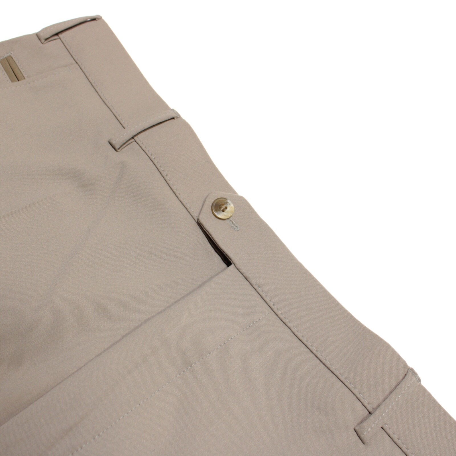 Pantalones de vestir Meyer nuevos con etiquetas talla 114 alto 42 US Bonn en mezcla de lana beige liso