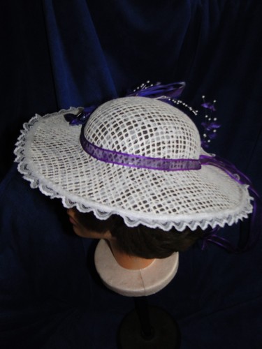 Women Kentucky Derby Hat, Bridal Tea Party, Dress, Wedding, Church Sun Hat - Picture 6 of 11