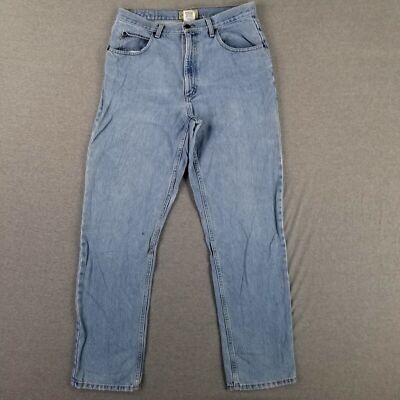 Vintage L.L. Bean 33x32 Natural Fit Blue Jeans Stone Wash