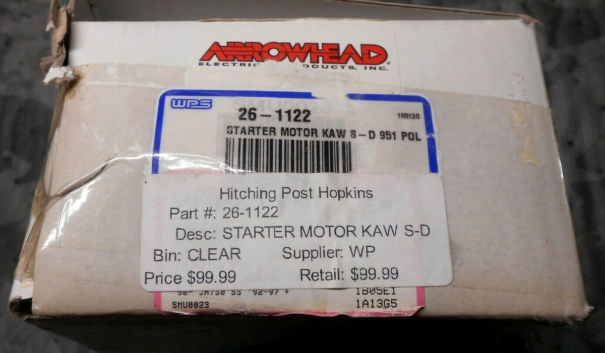 WPS Arrowhead PWC Starter Motor Kawasaki Polaris Sea-Doo