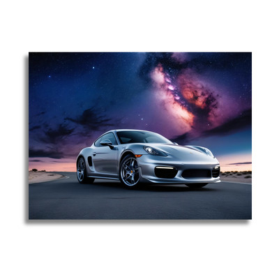 Leinwandbild - Auto - Ambient Design - Man Cave Wandbild - Interieur Dekor