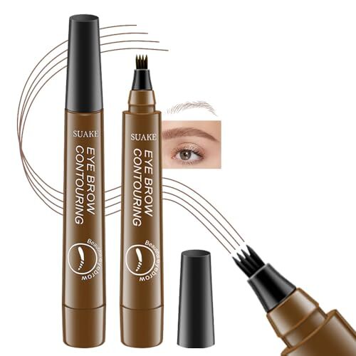 2Pcs Magical Precise Waterproof Brow 2 Count (Pack of 1) A-2Pcs-01-Light Brown