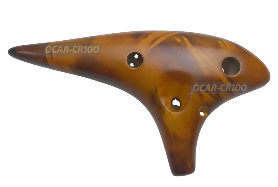 Premium Fine-Crafted Ceramic 12-Hole Alto C Ocarina Flute With